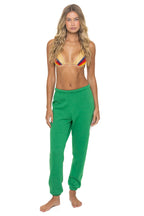 Classic BOLT STITCH SWEATPANTS - KELLY GREEN WHITE