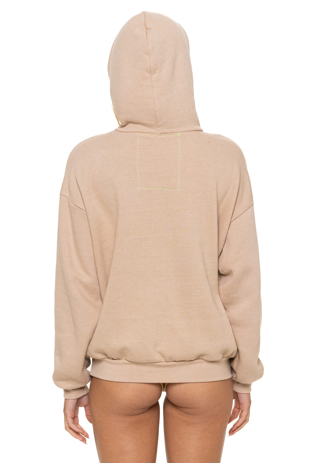 Classic 5 STRIPE RELAXED PULLOVER HOODIE - SAND