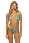 Classic HAWAII LUXE TRIANGLE BIKINI TOP - BLUE