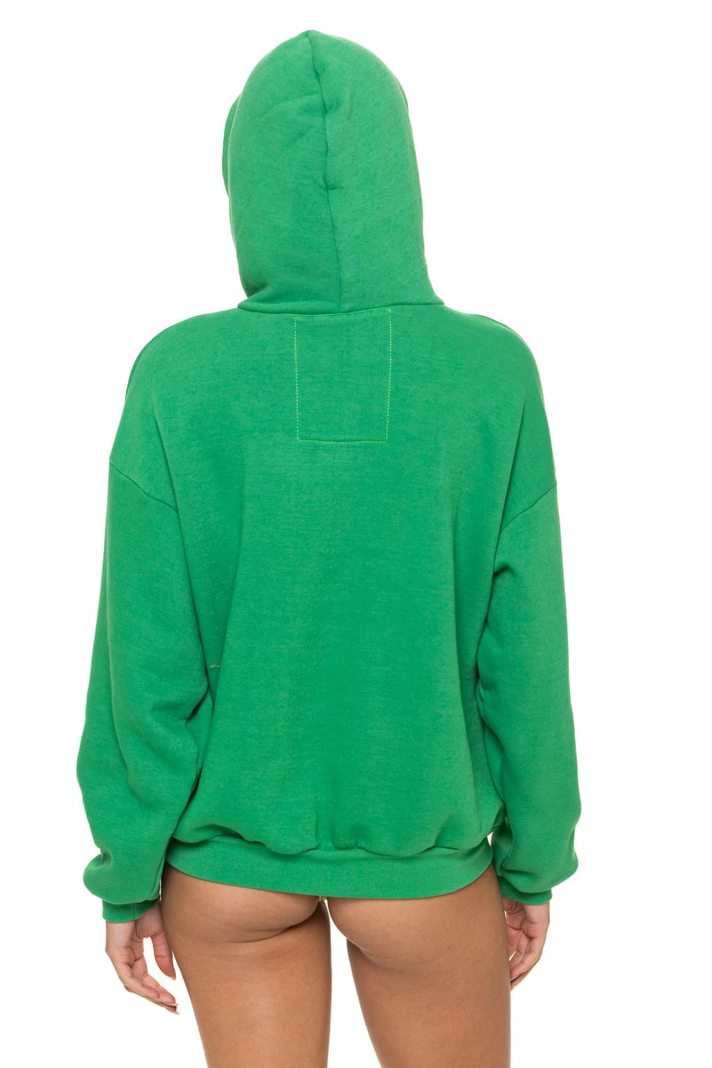 Classic 5 STRIPE RELAXED PULLOVER HOODIE - KELLY GREEN