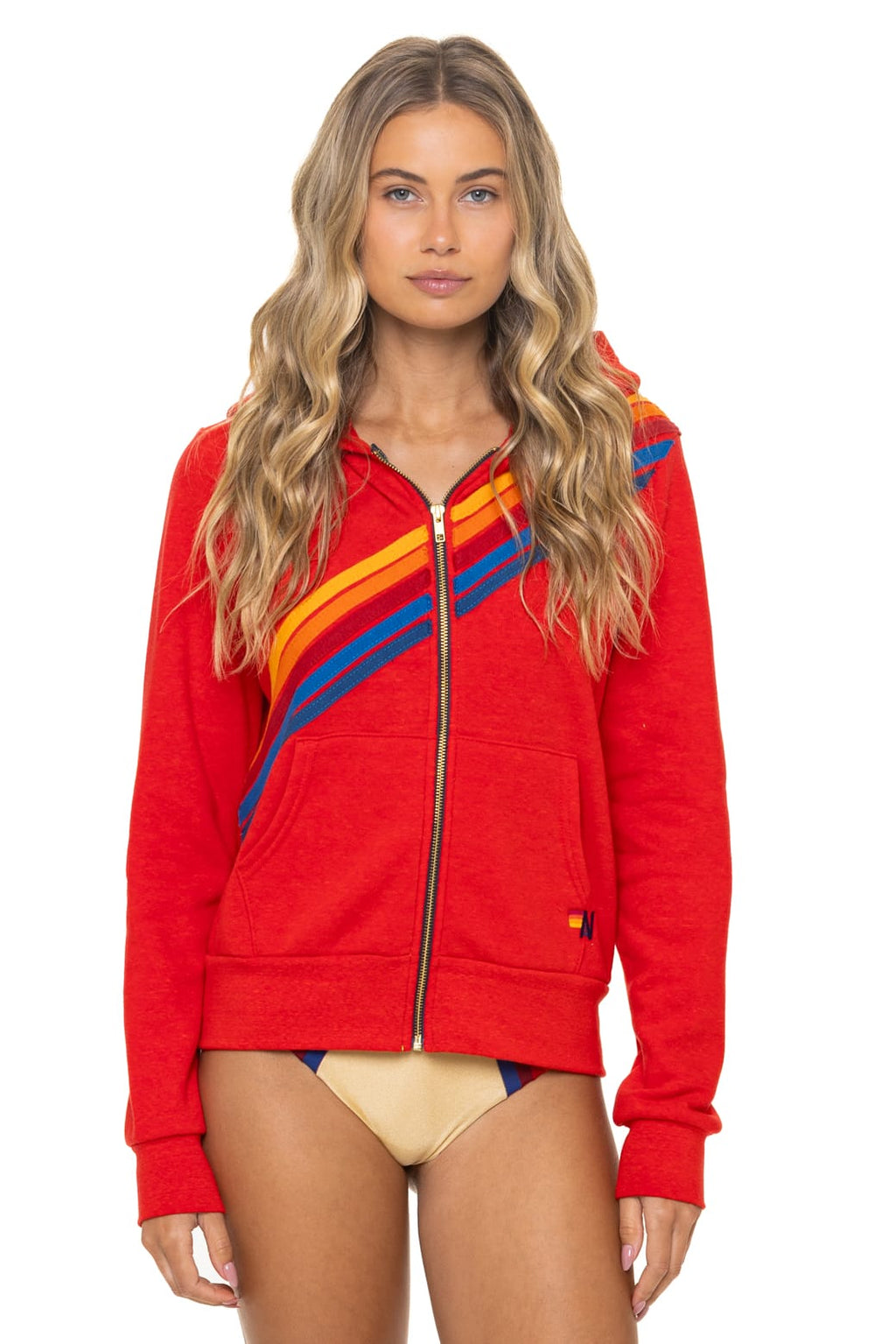 Classic DISCO ZIP HOODIE - RED
