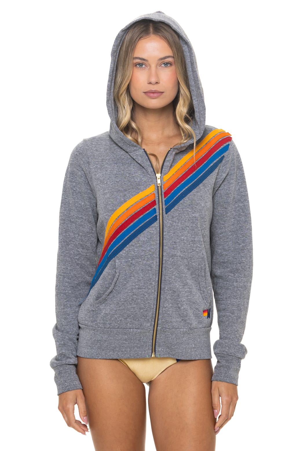 Classic DISCO ZIP HOODIE - HEATHER GREY