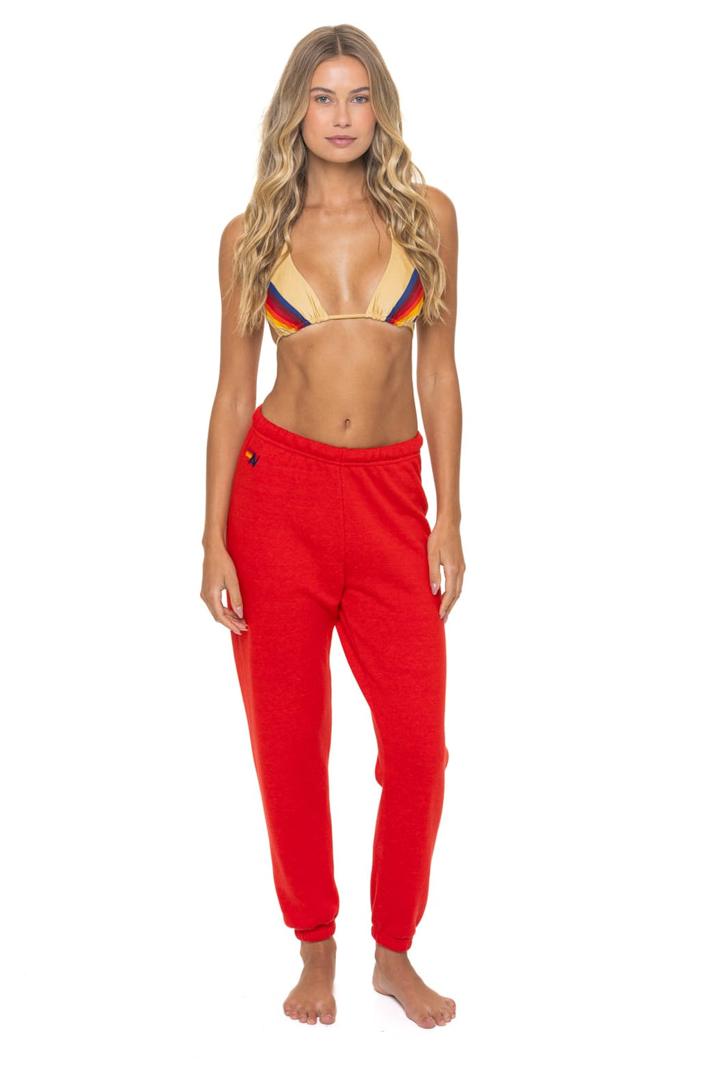 Classic BOLT STITCH SWEATPANTS - RED WHITE