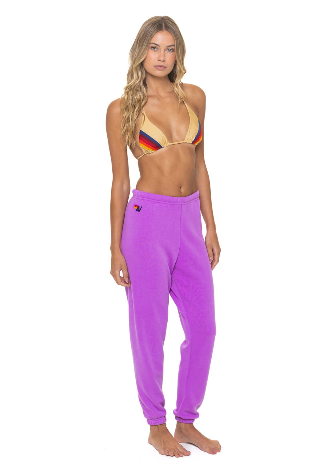 Classic BOLT STITCH SWEATPANTS - NEON PURPLE NEON PINK