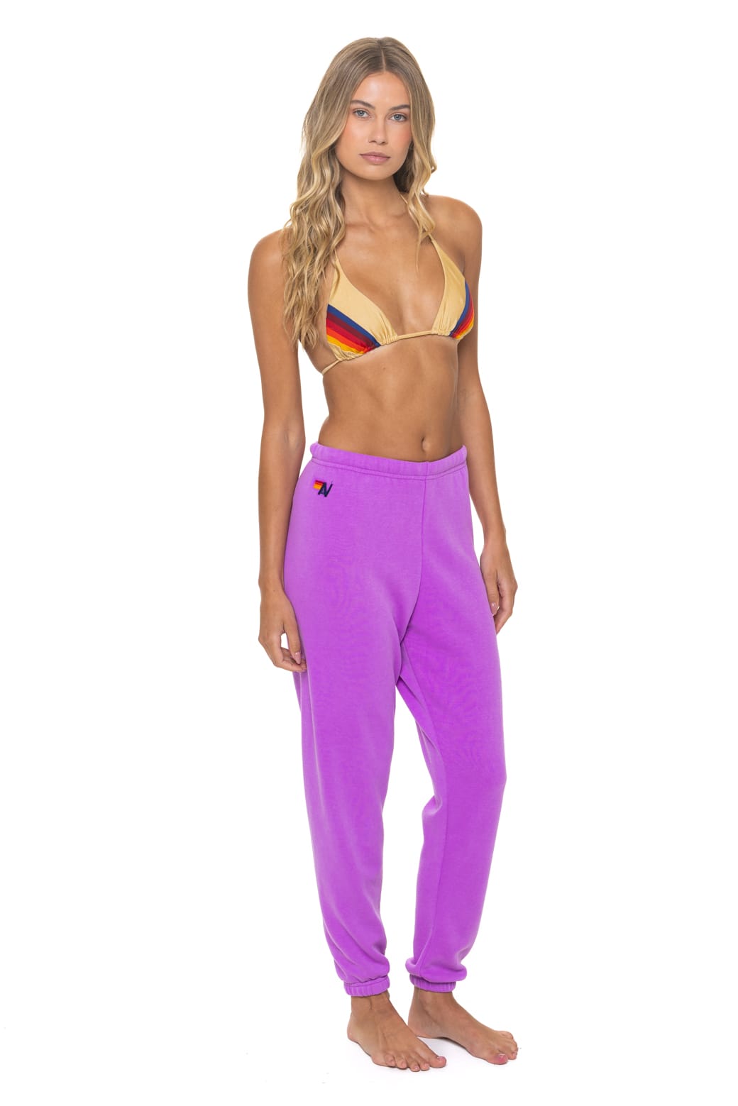 Classic BOLT STITCH SWEATPANTS - NEON PURPLE NEON PINK
