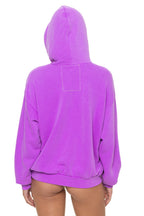 Classic BOLT STITCH RELAXED PULLOVER HOODIE - NEON PURPLE NEON PINK