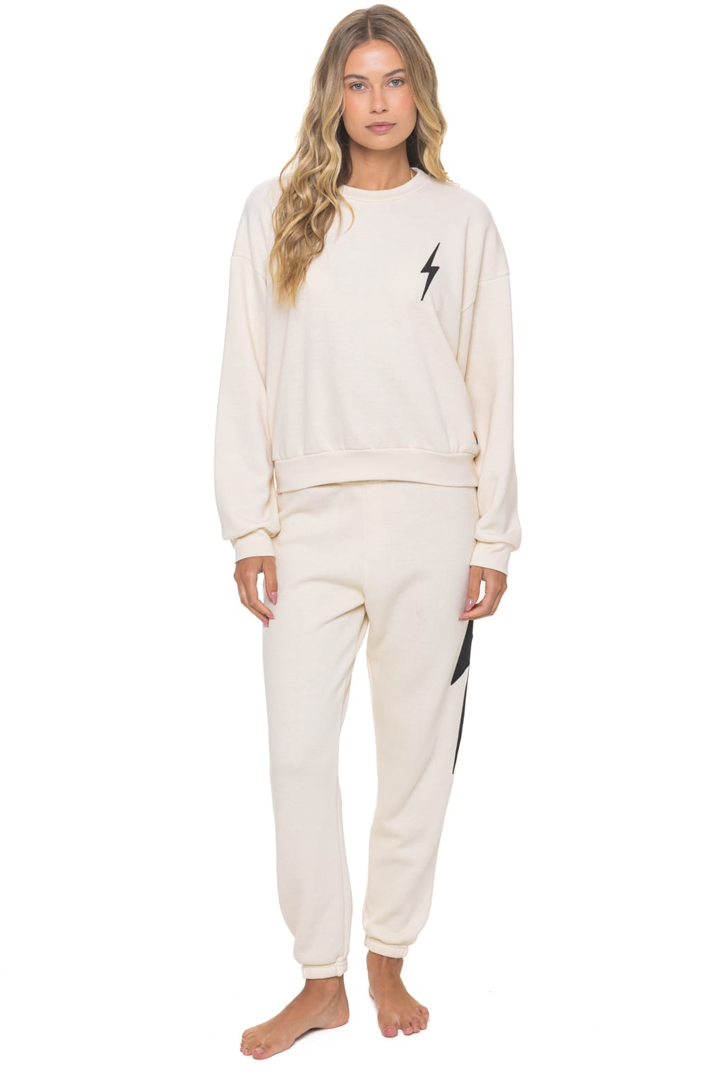Classic BOLT STITCH RELAXED CREW SWEATSHIRT - VINTAGE WHITE