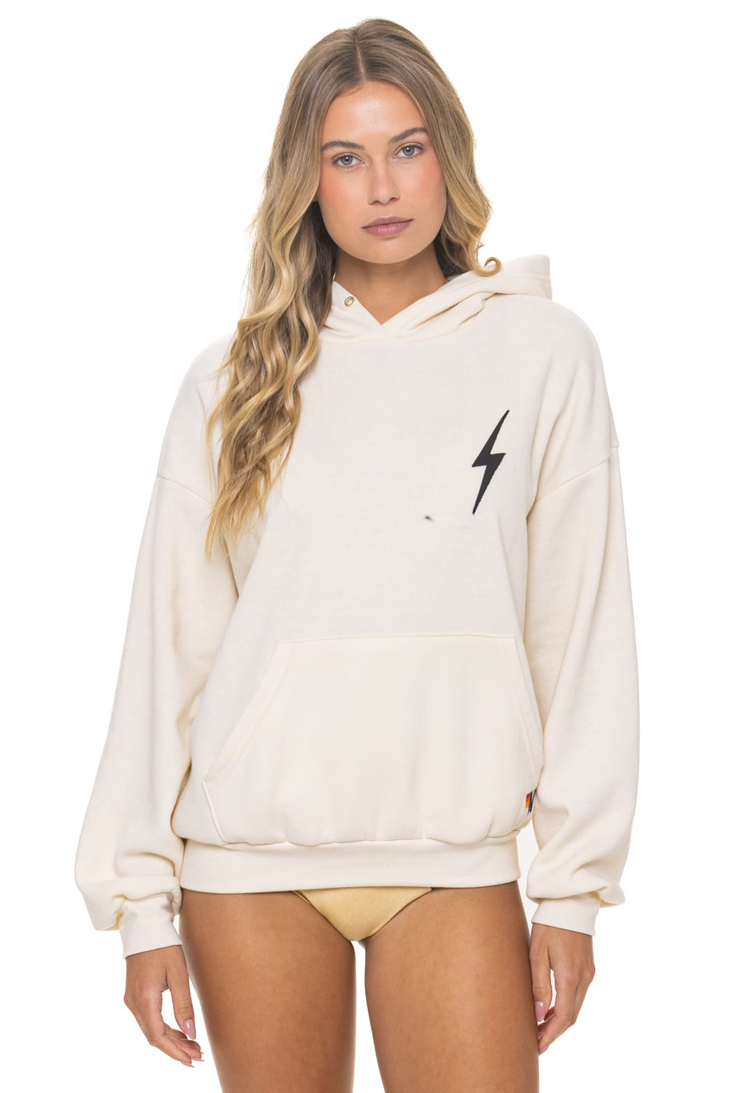 Classic BOLT STITCH RELAXED PULLOVER HOODIE - VINTAGE WHITE