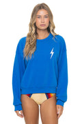 Classic BOLT STITCH RELAXED CREW SWEATSHIRT - OCEAN WHITE