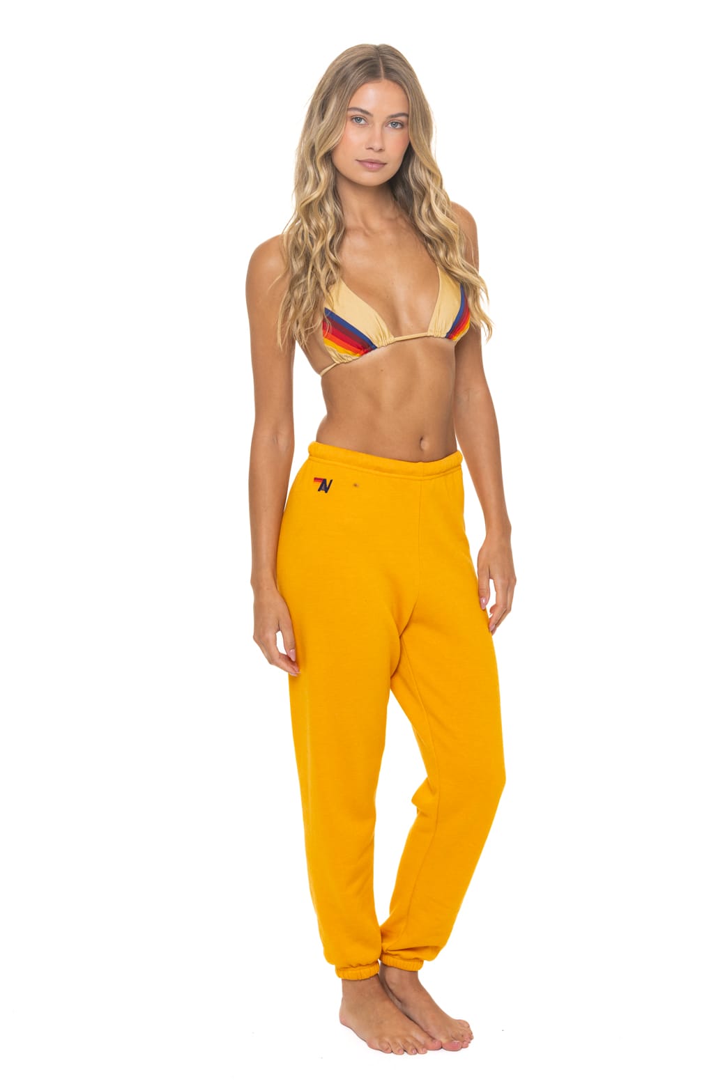 Classic BOLT STITCH SWEATPANTS - VINTAGE GOLD WHITE