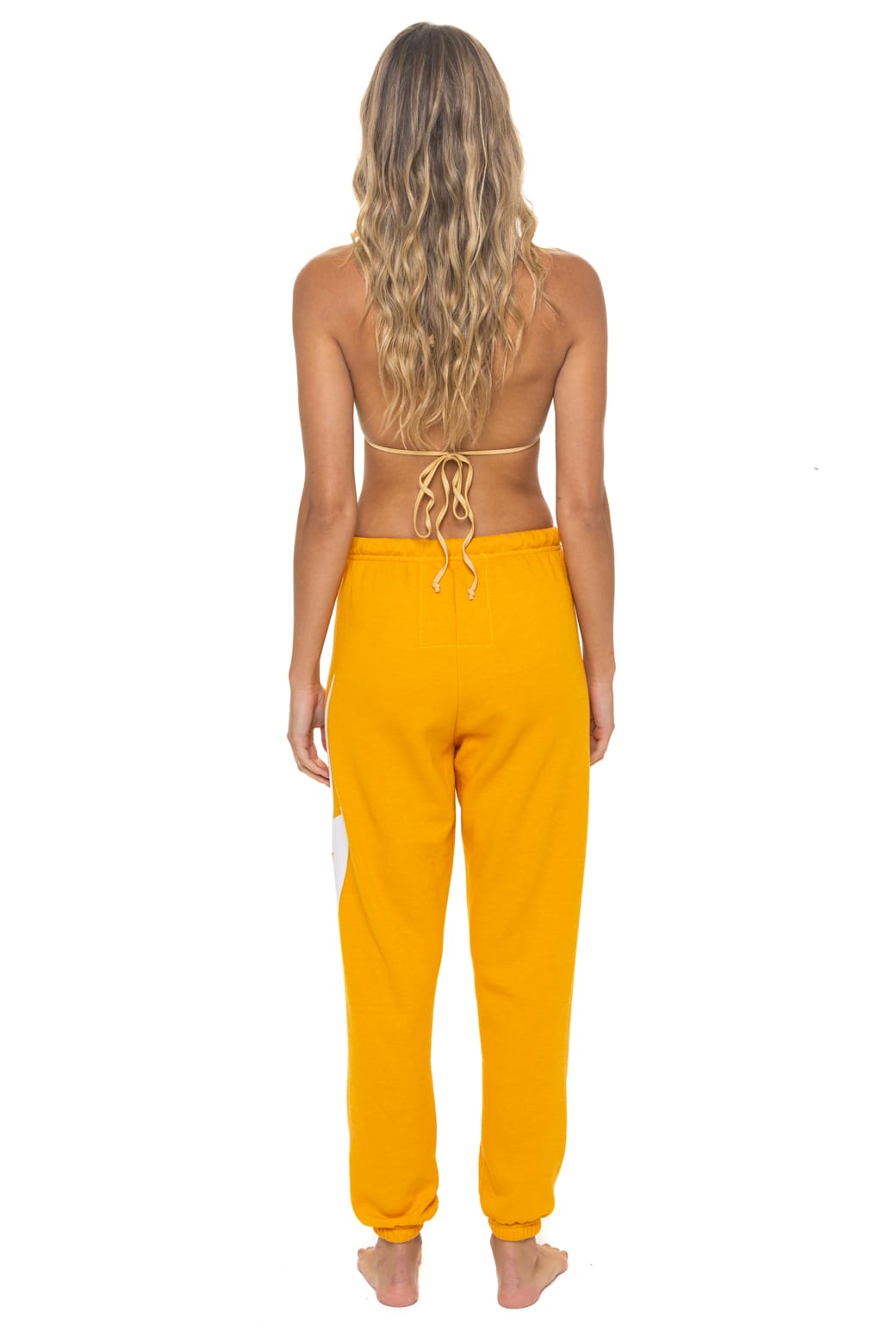 Classic BOLT STITCH SWEATPANTS - VINTAGE GOLD WHITE