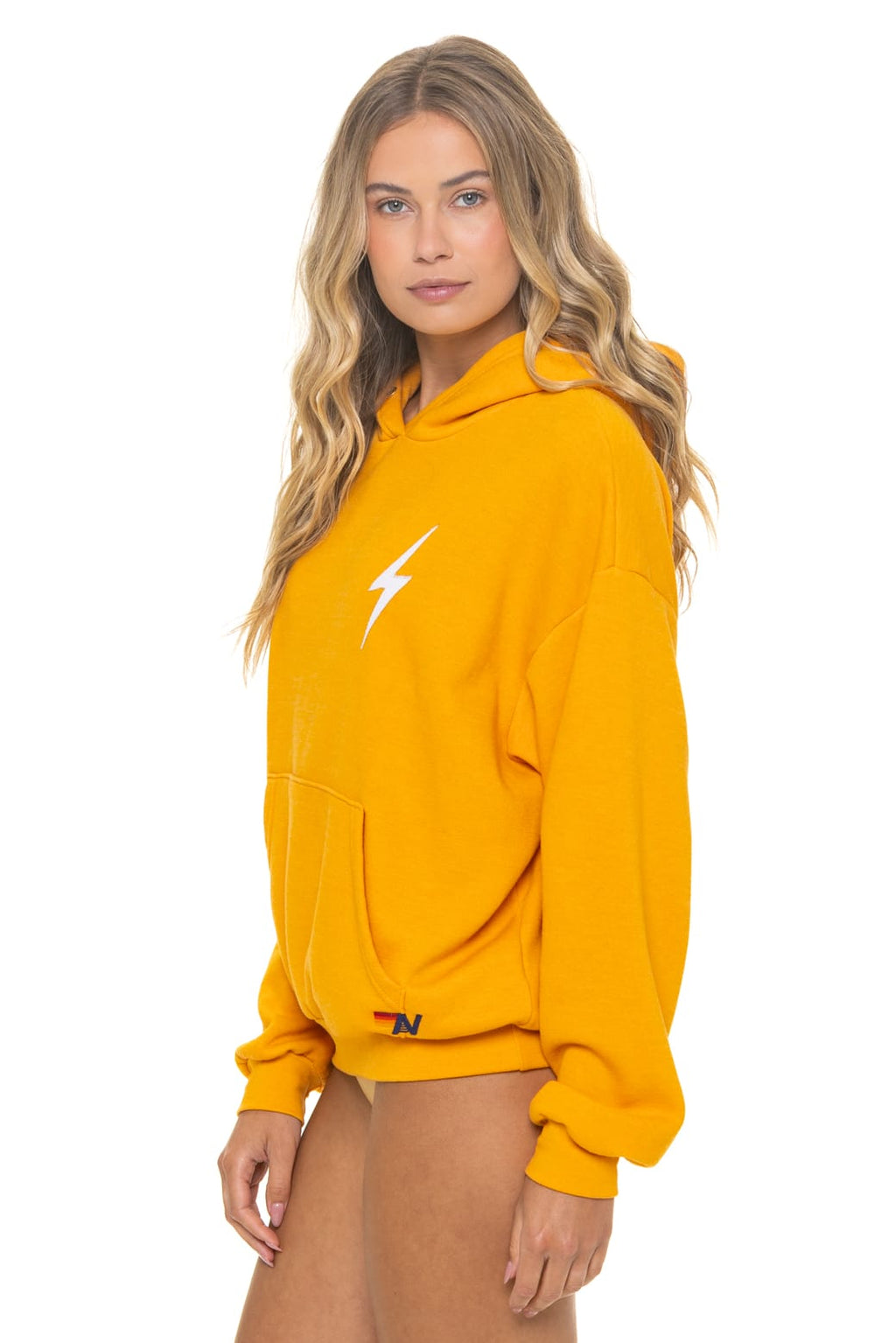 Classic BOLT STITCH RELAXED PULLOVER HOODIE - VINTAGE GOLD WHITE
