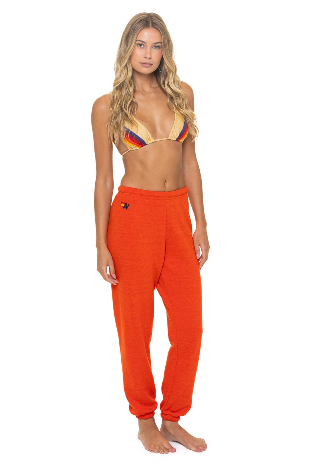 Classic BOLT STITCH SWEATPANTS - VINTAGE ORANGE WHITE