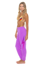 Classic BOLT FADE SWEATPANTS - NEON PURPLE PINK PURPLE