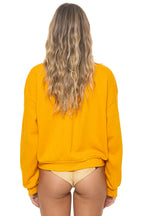 Classic BOLT FADE RELAXED CREW SWEATSHIRT - VINTAGE GOLD RED YELLOW