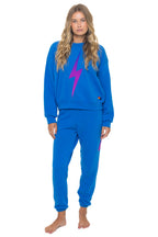 Classic BOLT FADE RELAXED CREW SWEATSHIRT - OCEAN PINK PURPLE