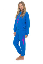Classic BOLT FADE RELAXED CREW SWEATSHIRT - OCEAN PINK PURPLE
