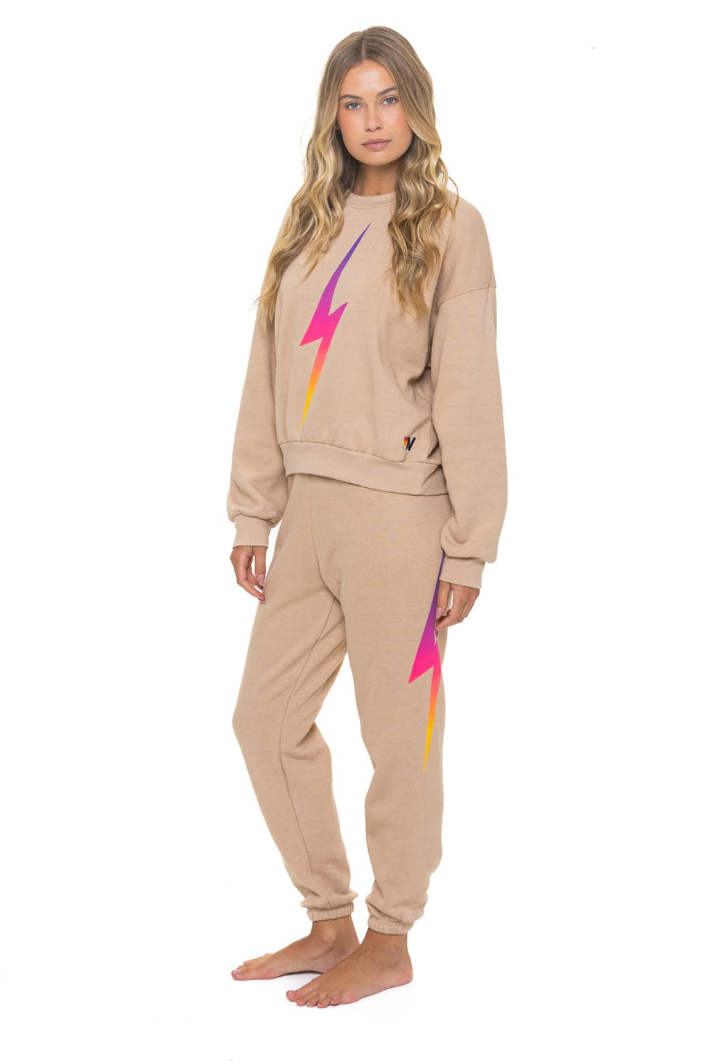 Classic BOLT FADE SWEATPANTS - SAND PINK PURPLE
