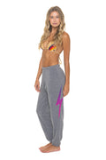 Classic BOLT FADE SWEATPANTS - HEATHER GREY PINK PURPLE