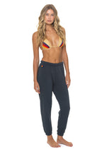 Classic 5 STRIPE SWEATPANTS - CHARCOAL BLUE