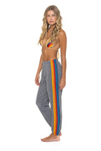 Classic 5 STRIPE SWEATPANTS - HEATHER GREY