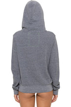 Classic 5 STRIPE HOODIE - HEATHER GREY