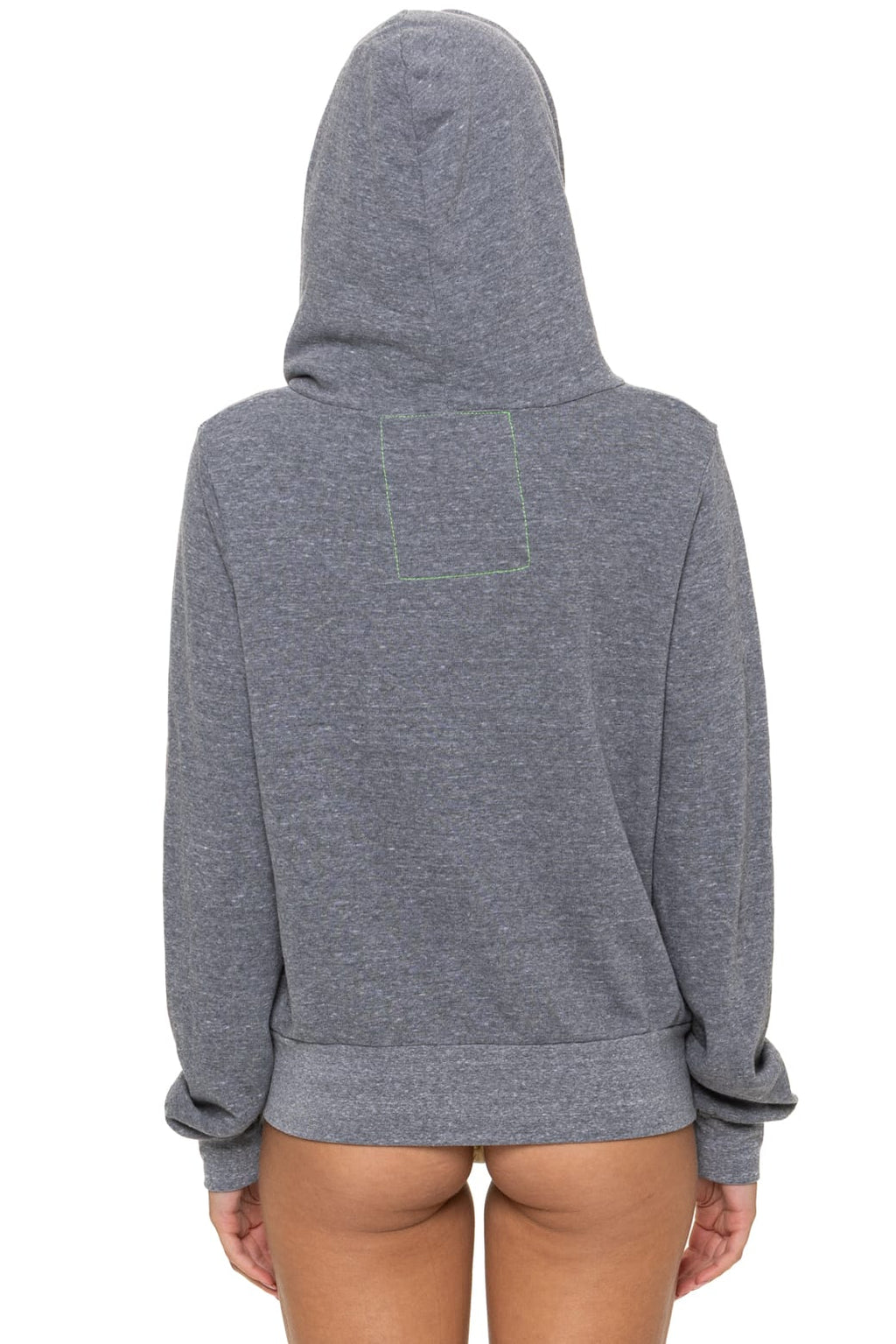 Classic 5 STRIPE HOODIE - HEATHER GREY BLUE