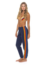 Classic 5 STRIPE SWEATPANTS - NAVY