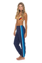 Classic 5 STRIPE SWEATPANTS - NAVY BLUE