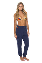 Classic 5 STRIPE SWEATPANTS - NAVY BLUE
