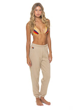 Classic 5 STRIPE SWEATPANTS - SAND TAN