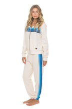 Classic 5 STRIPE HOODIE - VINTAGE WHITE BLUE