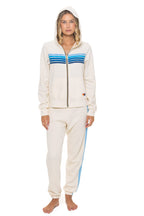 Classic 5 STRIPE HOODIE - VINTAGE WHITE BLUE