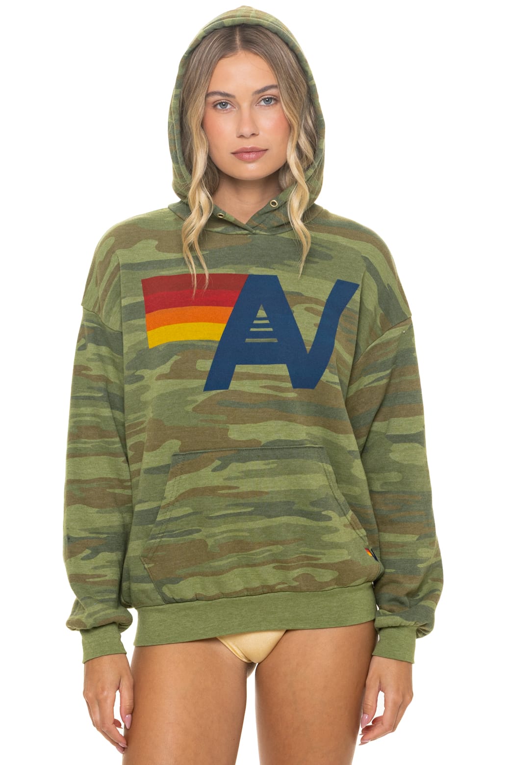 Classic LOGO PULLOVER RELAXED HOODIE - CAMO