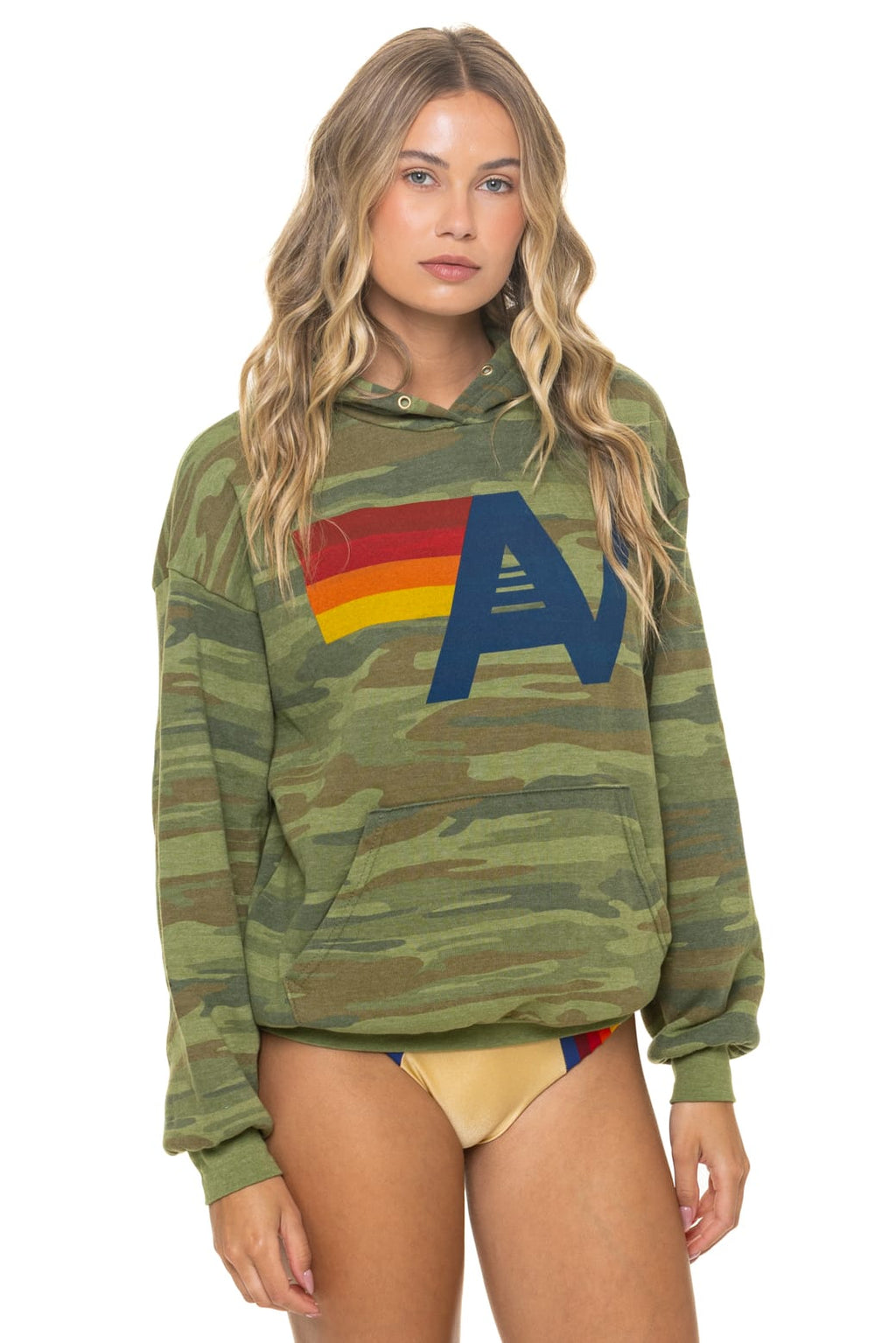 Classic LOGO PULLOVER RELAXED HOODIE - CAMO