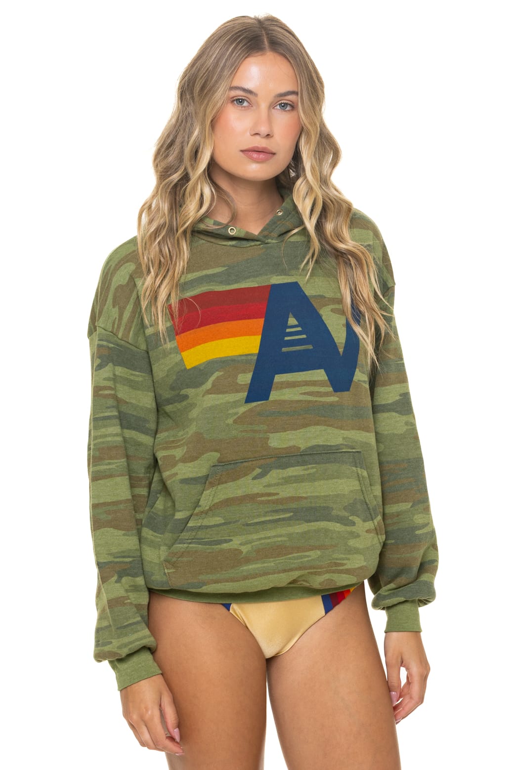 Classic LOGO PULLOVER RELAXED HOODIE - CAMO