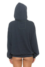 Classic LOGO PULLOVER RELAXED HOODIE - CHARCOAL