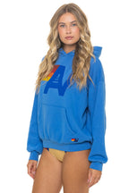 Classic LOGO PULLOVER RELAXED HOODIE - COBALT