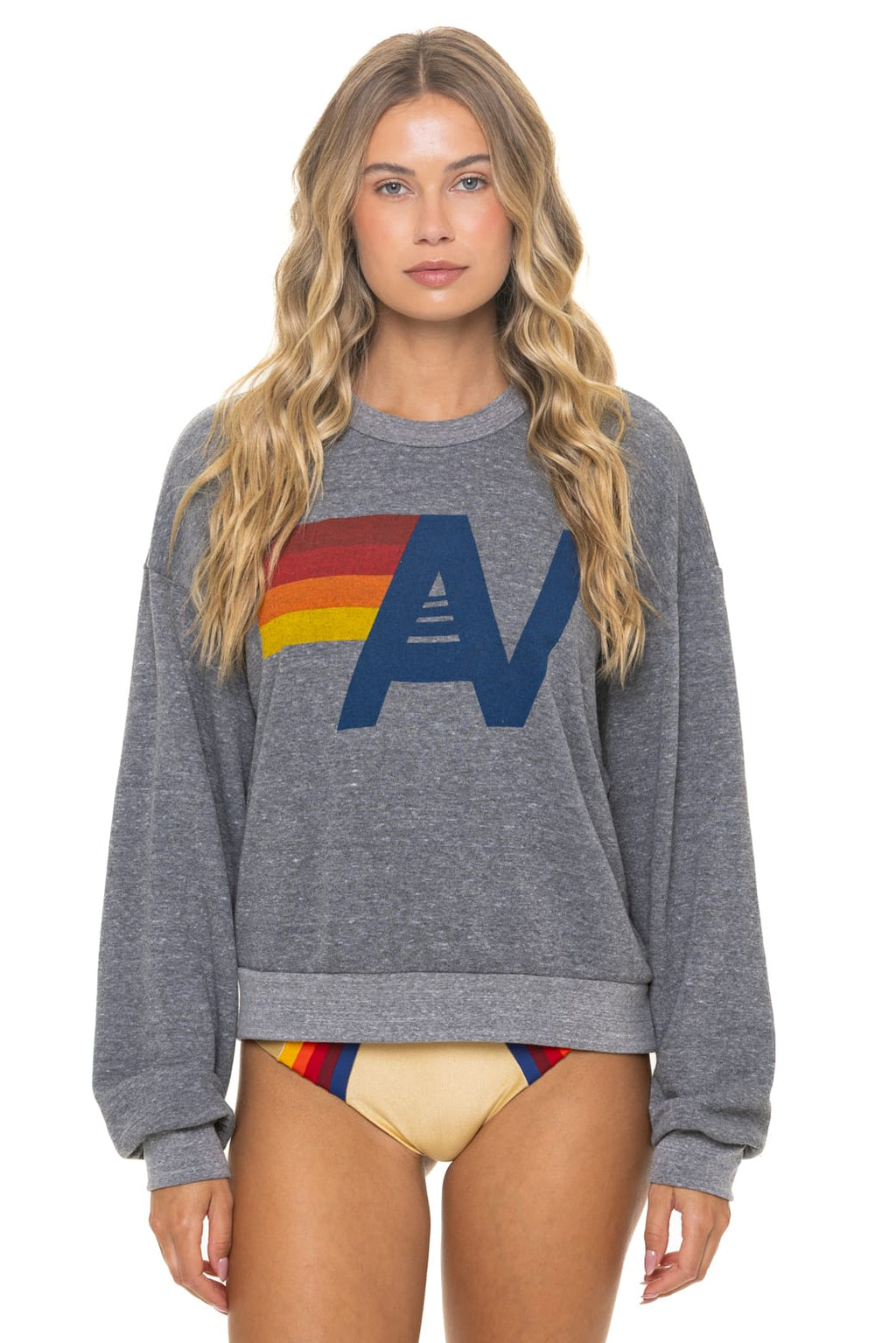 Classic LOGO RELAXED CREW SWEATSHIRT - HEATHER