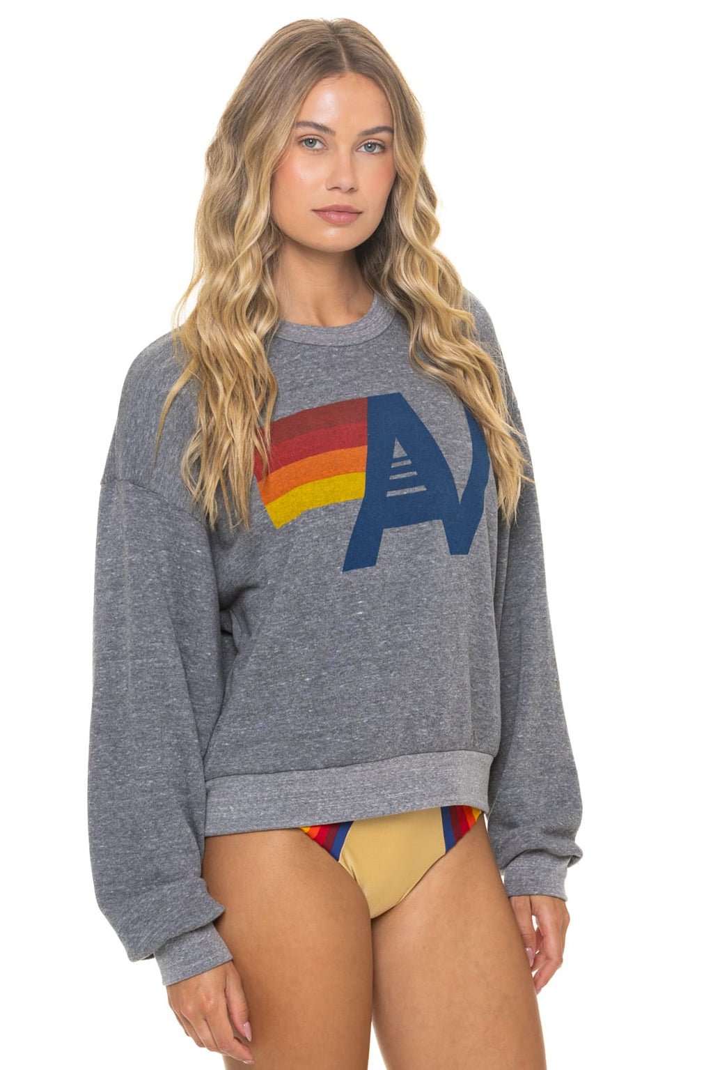 Classic LOGO RELAXED CREW SWEATSHIRT - HEATHER