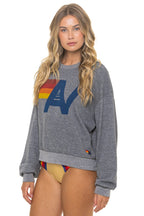 Classic LOGO RELAXED CREW SWEATSHIRT - HEATHER