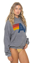 Classic LOGO PULLOVER RELAXED HOODIE - HEATHER GREY