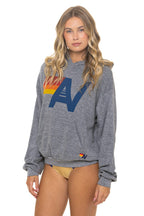 Classic LOGO PULLOVER RELAXED HOODIE - HEATHER GREY