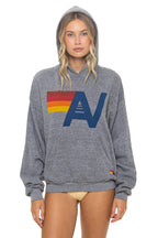 Classic LOGO PULLOVER RELAXED HOODIE - HEATHER GREY