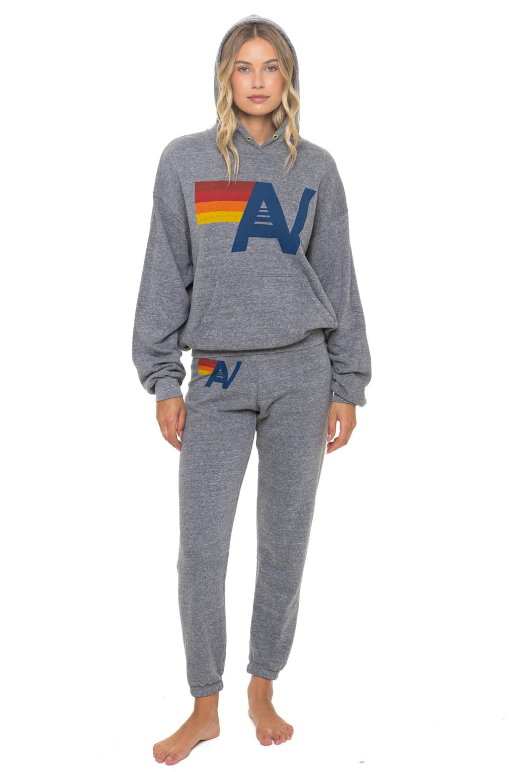 Classic LOGO PULLOVER RELAXED HOODIE - HEATHER GREY
