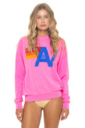 Classic LOGO SWEATSHIRT - NEON PINK