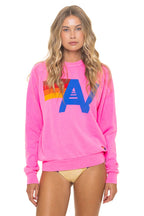 Classic LOGO SWEATSHIRT - NEON PINK
