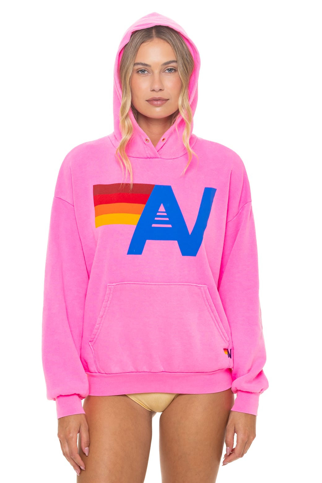 Classic LOGO PULLOVER RELAXED HOODIE - NEON PINK