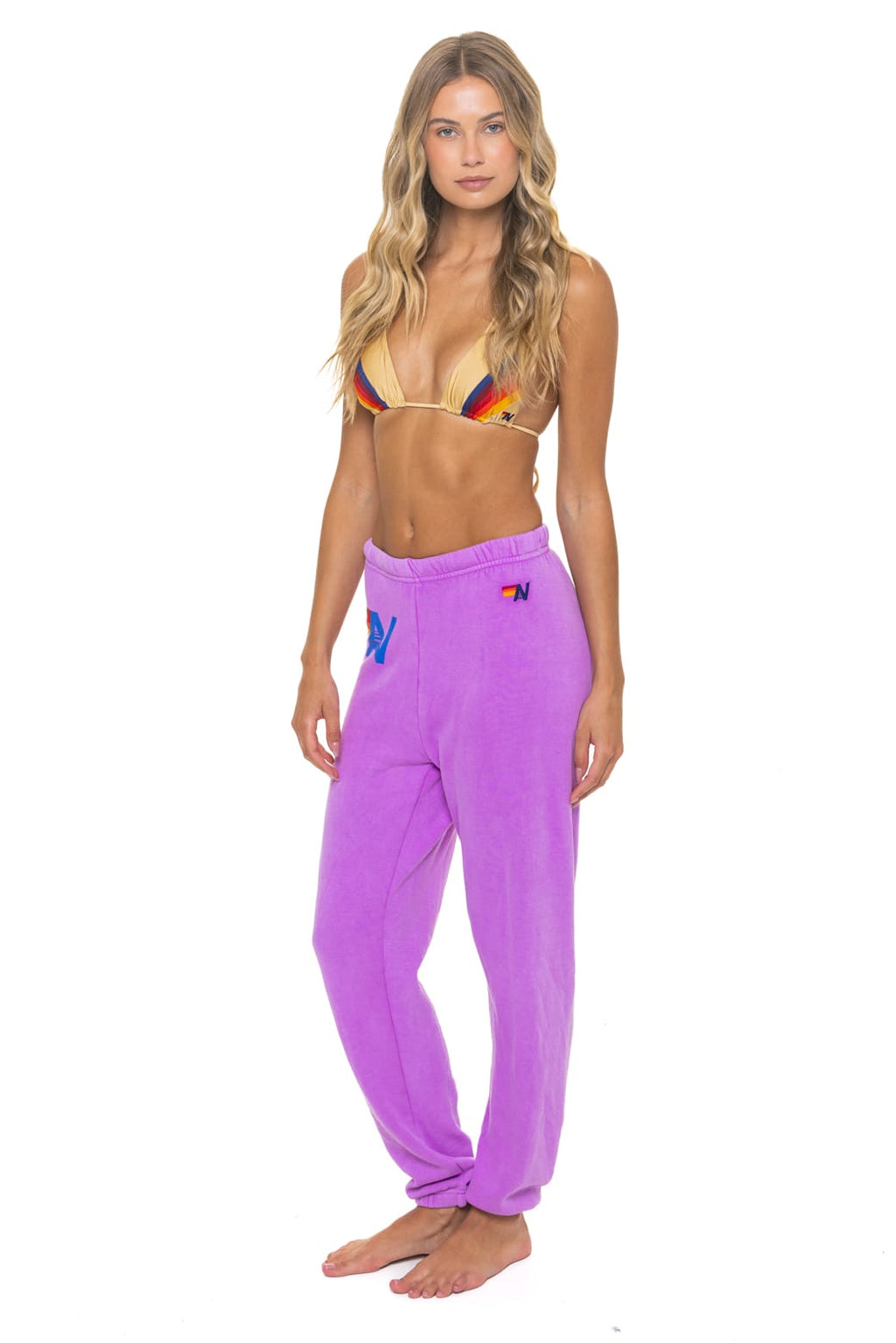 Classic LOGO SWEATPANTS - NEON PURPLE