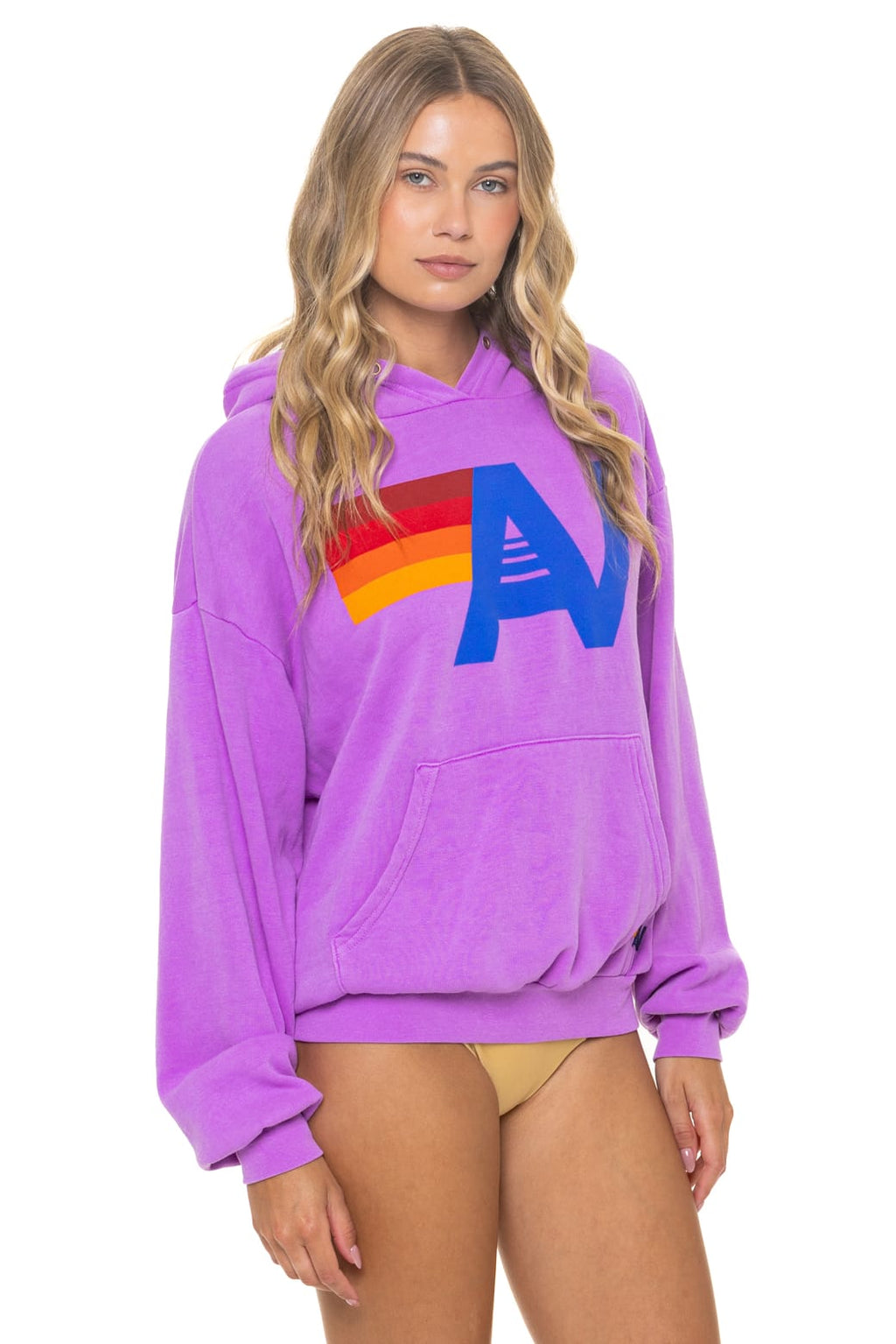 Classic LOGO PULLOVER RELAXED HOODIE - NEON PURPLE